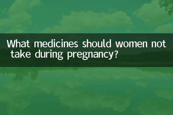 What medicines should women not take during pregnancy?