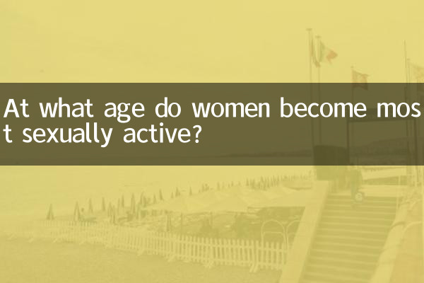 ¿A qué edad las mujeres se vuelven más activas sexualmente?