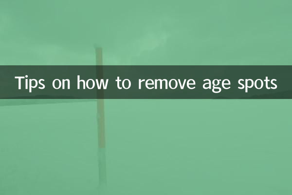 Suggerimenti su come rimuovere le macchie dell'età