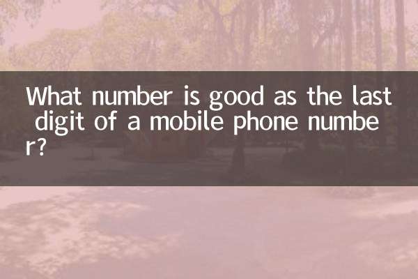 Welche Ziffer ist die letzte Ziffer einer Mobiltelefonnummer?