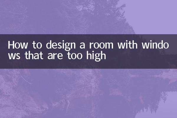 How to design a room with windows that are too high