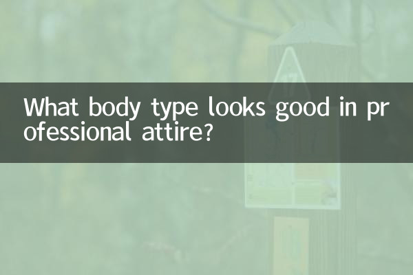 What body type looks good in professional attire?