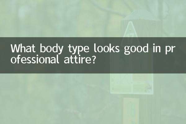What body type looks good in professional attire?