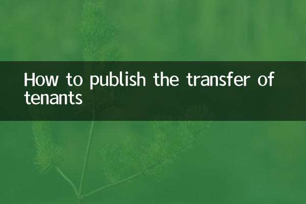 So veröffentlichen Sie den Mieterübergang