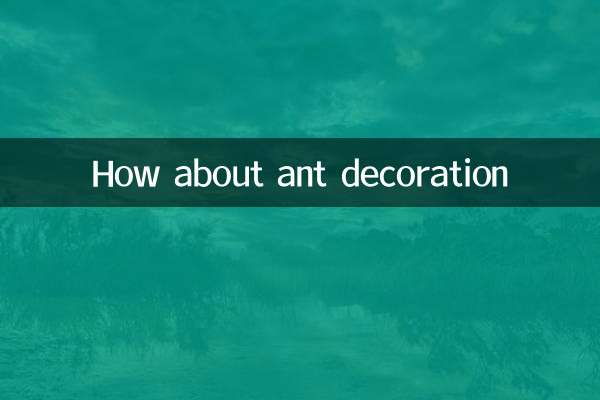 चींटियों की सजावट के बारे में क्या ख्याल है?