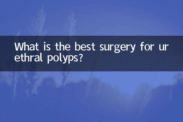 Qual é a melhor cirurgia para pólipos uretrais?