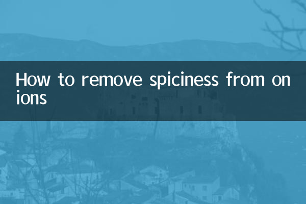 Como remover o tempero das cebolas