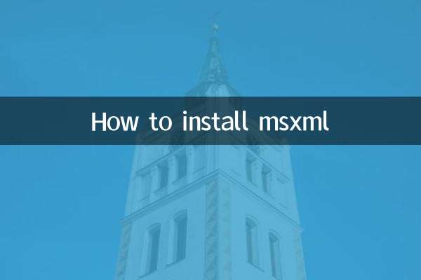 How to install msxml