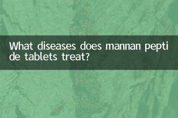 What diseases does mannan peptide tablets treat?