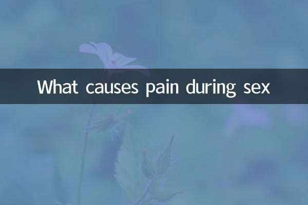 What causes pain during sex