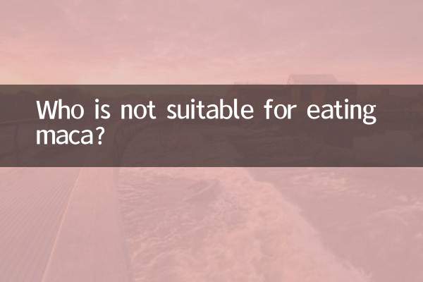 Chi non è adatto a mangiare maca?