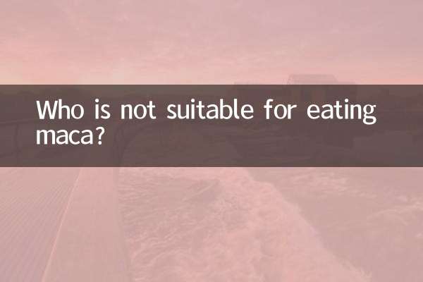 Chi non è adatto a mangiare maca?