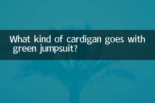 绿色连体裤配什么开衫