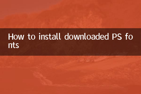 Come installare i font PS scaricati