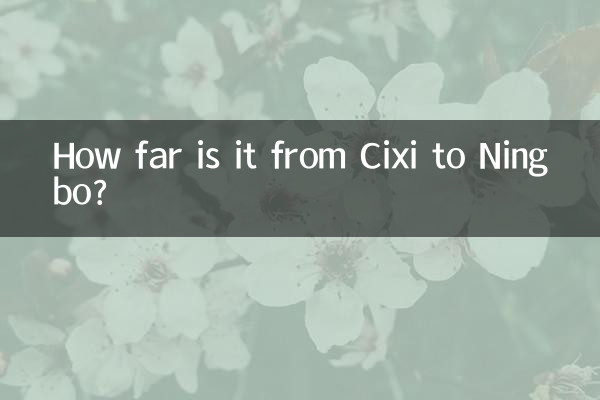 فاصله Cixi تا Ningbo چقدر است؟