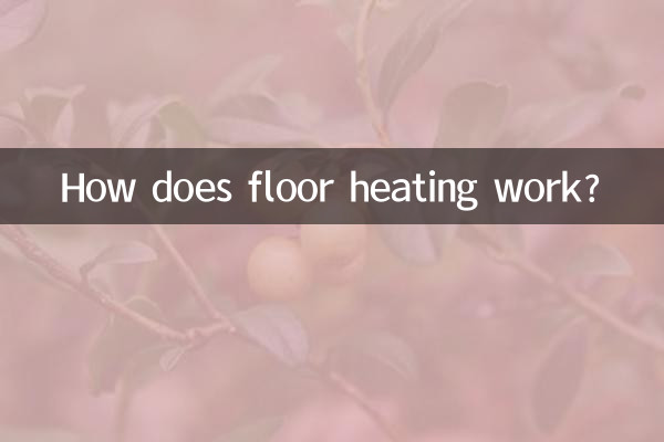 Как работает подогрев пола?