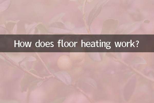 Как работает подогрев пола?
