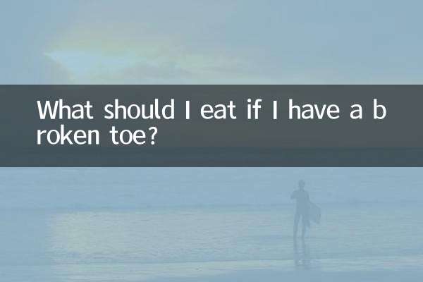 O que devo comer se tiver um dedo do pé quebrado?