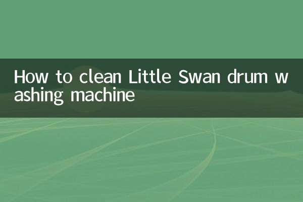 So reinigen Sie die Trommelwaschmaschine Little Swan