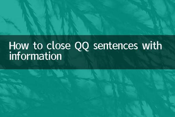 So schließen Sie QQ-Sätze mit Informationen
