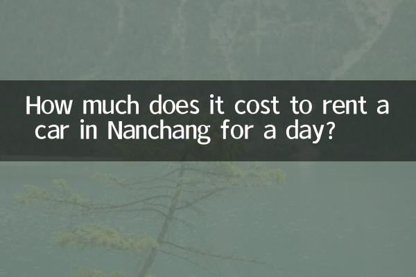 Combien ça coûte de louer une voiture à Nanchang pour une journée ?