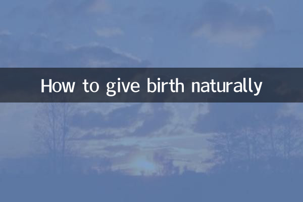 Come partorire naturalmente