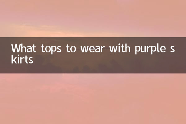 Que tops usar com saias roxas