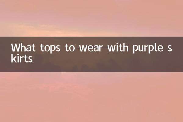 Que tops usar com saias roxas