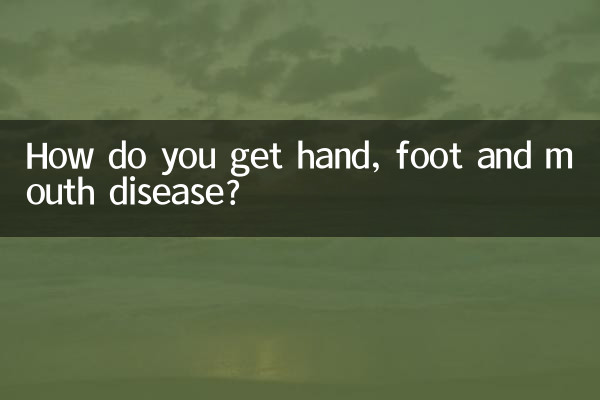 Comment contracte-t-on la maladie pieds-mains-bouche ?