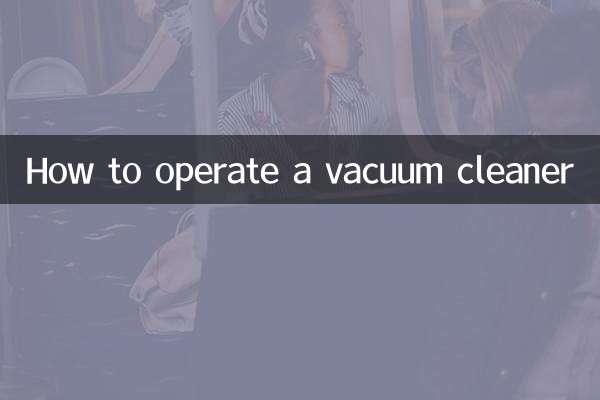 Como operar um aspirador de pó