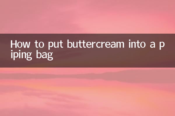 So geben Sie Buttercreme in einen Spritzbeutel