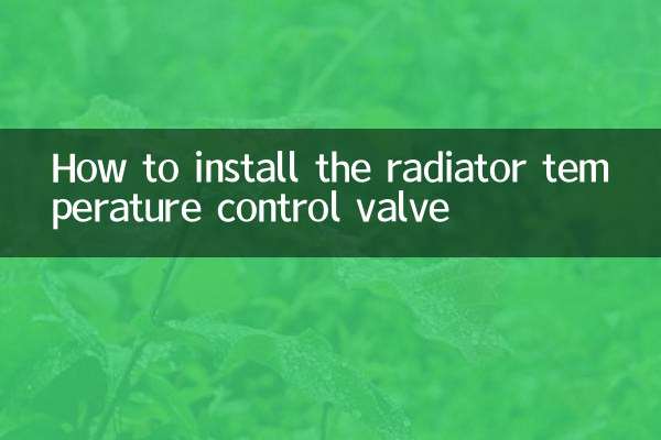 Como instalar a válvula de controle de temperatura do radiador