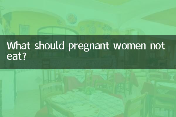 What should pregnant women not eat?