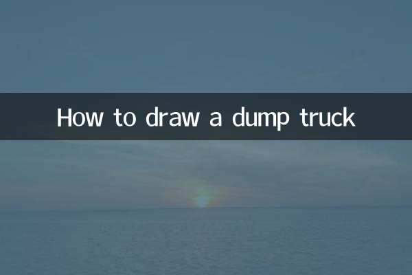 Cómo dibujar un camión volquete