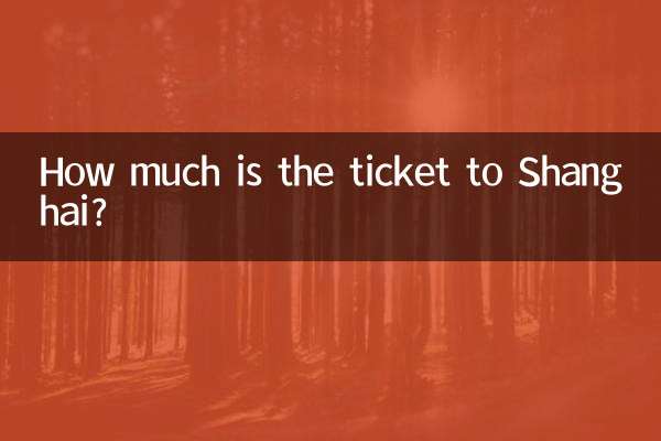 Combien coûte le billet pour Shanghai ?