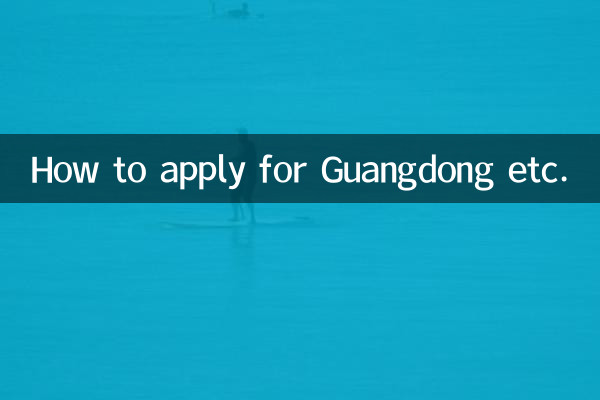 So bewerben Sie sich für Guangdong usw.