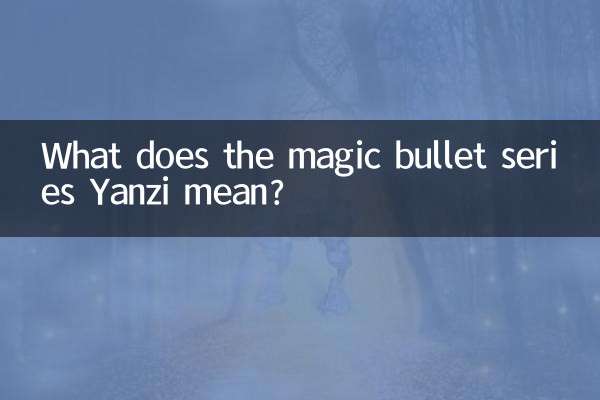 سریال گلوله جادویی یانزی به چه معناست؟
