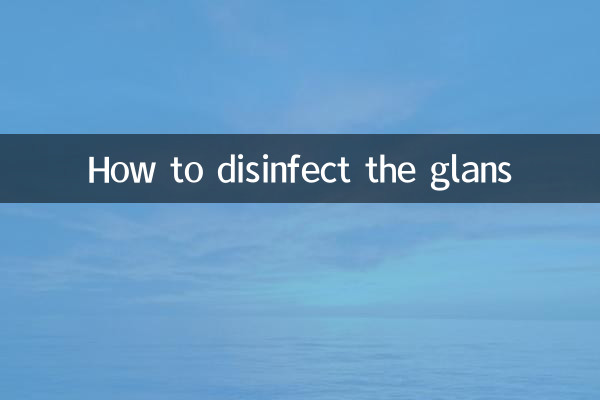 Como desinfetar a glande