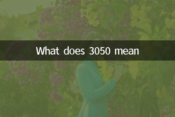 3050什么意思