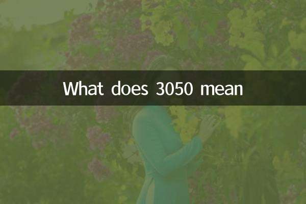 3050とはどういう意味ですか