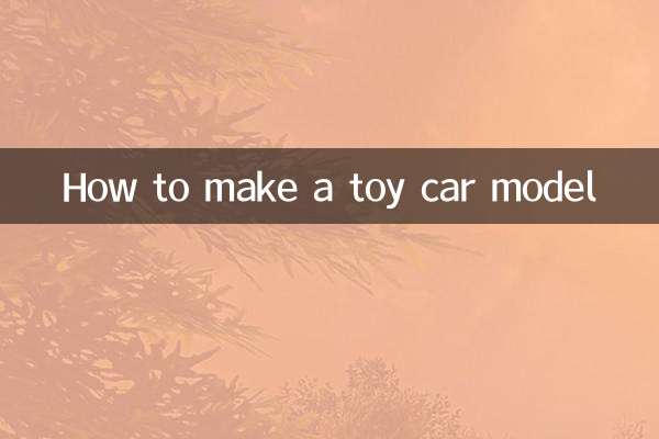 Cómo hacer un modelo de coche de juguete