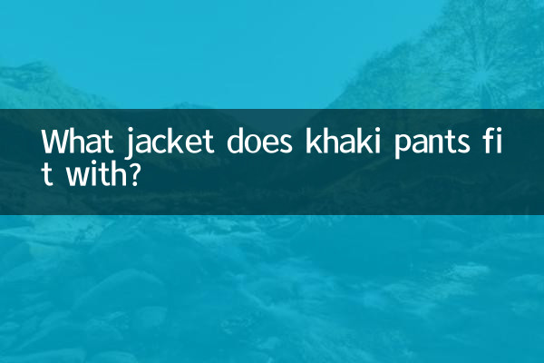 Con quale giacca si adatta ai pantaloni kaki?