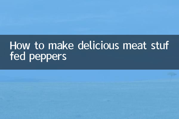 Como fazer deliciosos pimentões recheados com carne