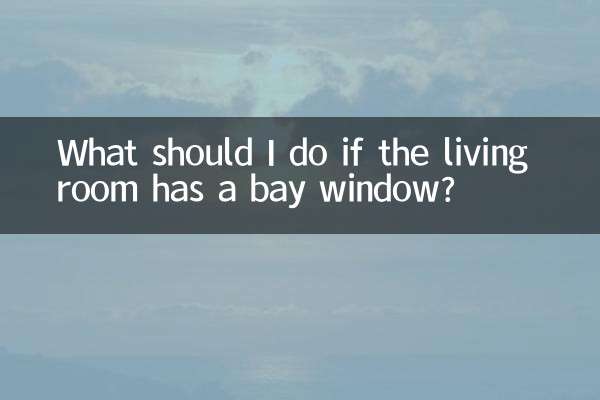 What should I do if the living room has a bay window?