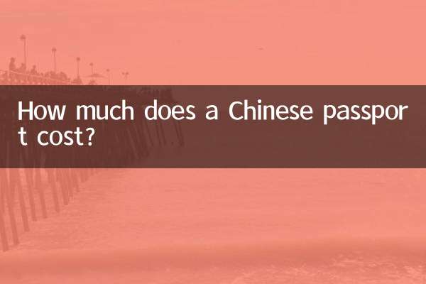 How much does a Chinese passport cost?