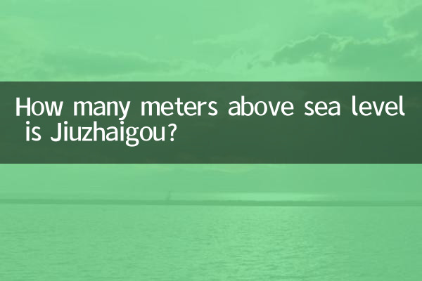 À combien de mètres d'altitude se trouve Jiuzhaigou ?
