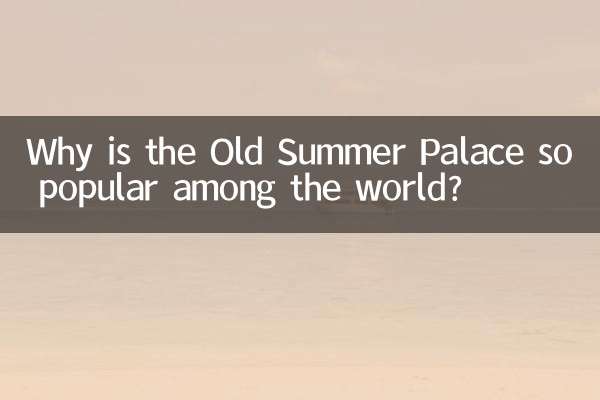 Why is the Old Summer Palace so popular among the world?