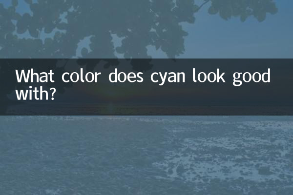 Mit welcher Farbe sieht Cyan gut aus?