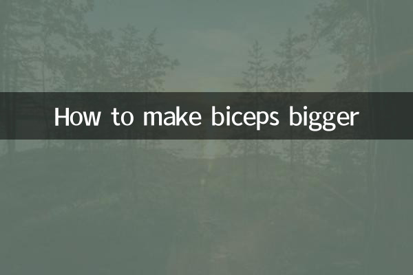 Come ingrandire i bicipiti