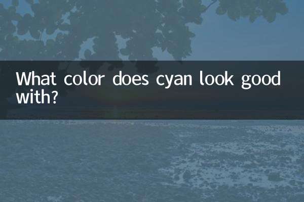 Mit welcher Farbe sieht Cyan gut aus?